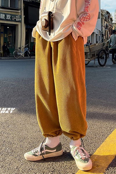 Ανδρικό casual παντελόνι  απλό αρδύ μοντέλο