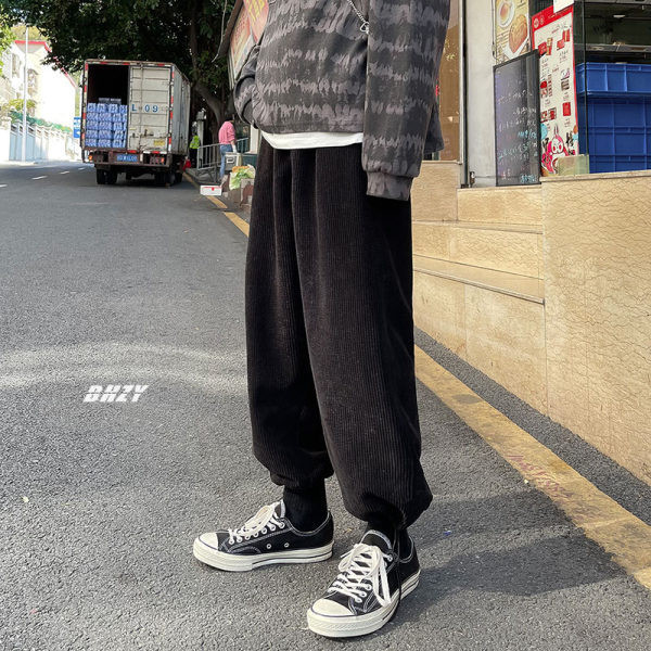 Ανδρικό casual παντελόνι  απλό αρδύ μοντέλο