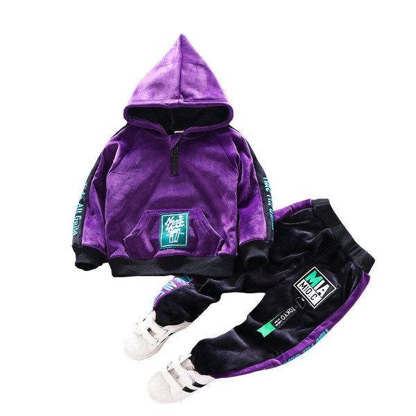 Dnevni dječji baršunasti set za dječake