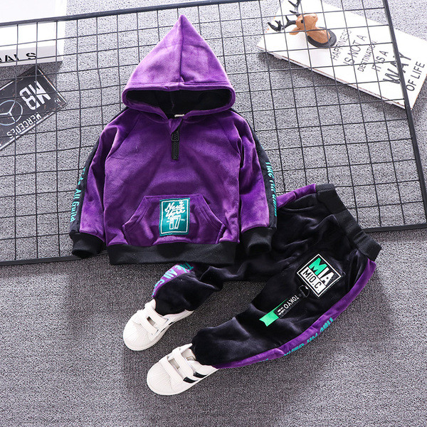 Dnevni dječji baršunasti set za dječake