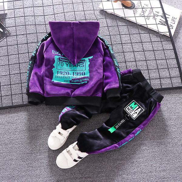 Dnevni dječji baršunasti set za dječake