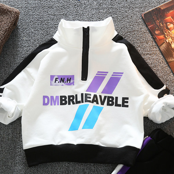 Παιδικό καθημερινό σετ με επιγραφές και φερμουάρ για αγόρια