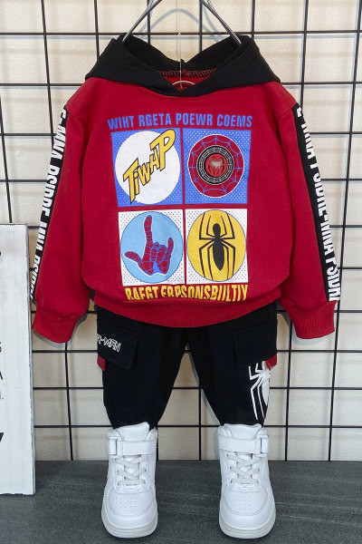 Νέο μοντέλο παιδικό σετ με κουκούλα για αγόρια