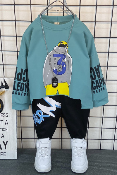 Μοντέρνα παιδικά σετ με εφαρμογή χρώματος σε τρία χρώματα