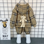 Νέο μοντέλο παιδικό σετ από δύο μέρη με κουκούλα