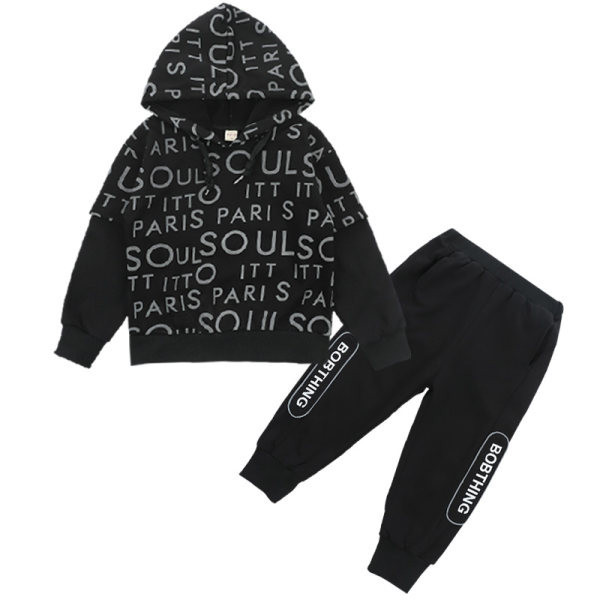 Παιδικό σετ σε μαύρο χρώμα κατάλληλο για αγόρια