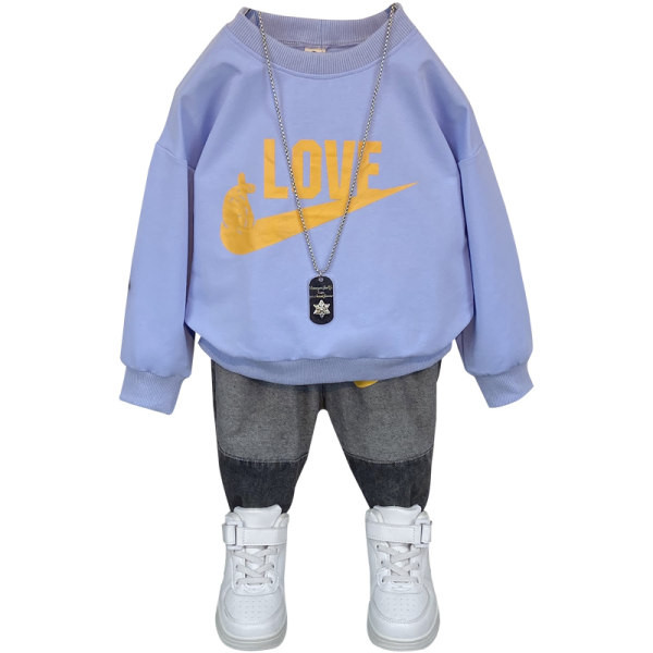 Νέο μοντέλο παιδικό σετ  σε δύο μέρη με επιγραφή για αγόρια