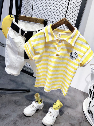 Νέο καλοκαιρινό σετ ριγέ μπλούζα και σορτς