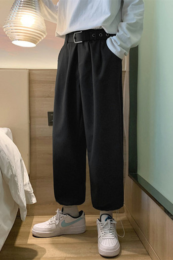 Ανδρικό παντελόνι με μήκος 9/10 - φαρδύ μοντέλο