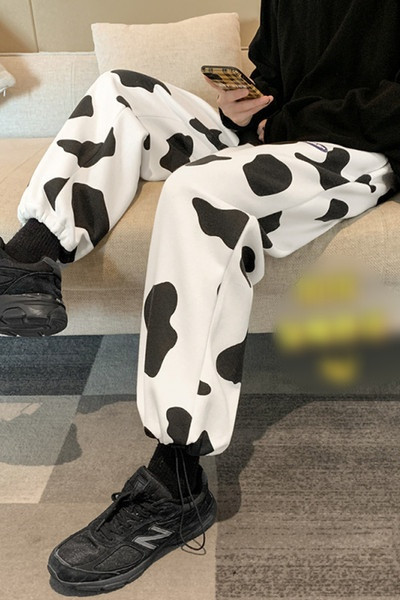 Ανδρικό παντελόνι ίσιο μοντέλο με άνιμαλ εκτύπωση