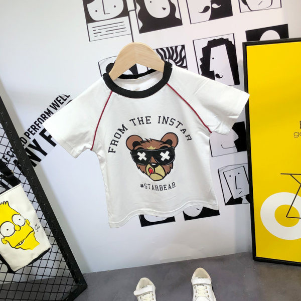 Casual σετ για αγόρια - μπλουζάκι με έγχρωμη εκτύπωση και κοντό τζιν