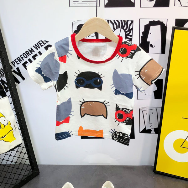 Šareni dječji komplet - majica i kratke traperice