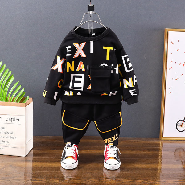 Dnevni dječji set za dječake s džepom na bluzi i hlačama