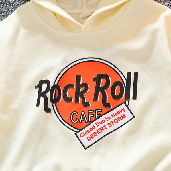 Dječji set s kapuljačom i natpisom za dječake