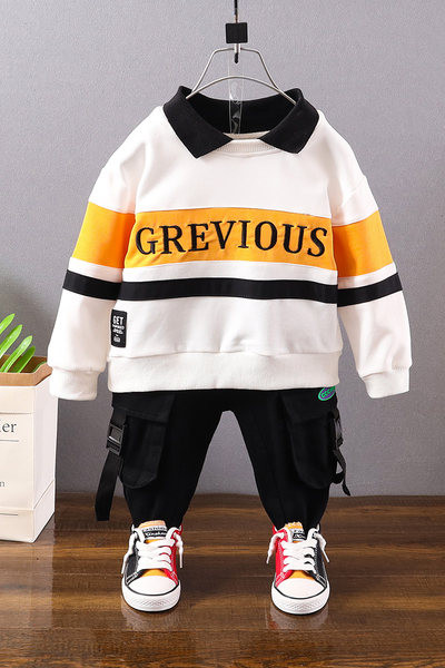 Παιδικό σετ για αγόρια - μπλούζα με μακριά μανίκια και παντελόνι