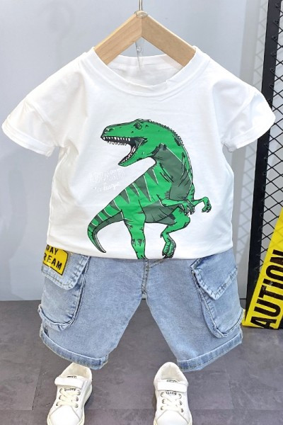 Καλοκαιρινά αγόρια σετ μπλουζών και τζιν