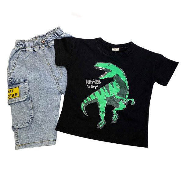 Καλοκαιρινά αγόρια σετ μπλουζών και τζιν