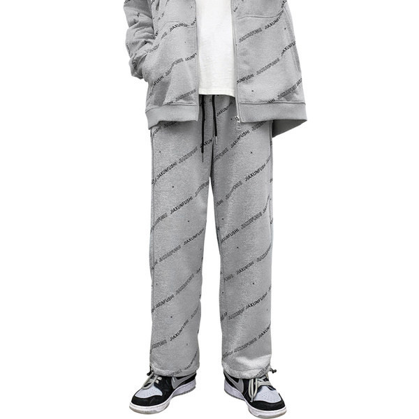 Muške duge hlače s natpisima