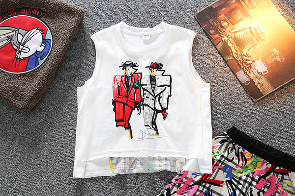 Καθημερινά παιδικά σετ από δύο μέρη με φανελάκι και παντελόνι