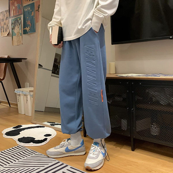 Ανδρικό παντελόνι απλό φαρδύ μοντέλο