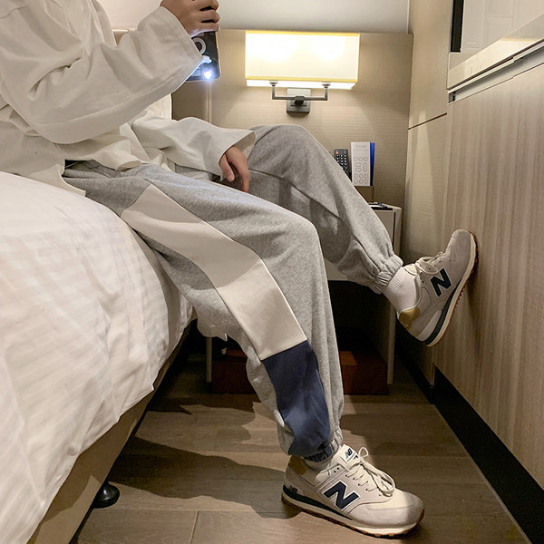 Μοντέρνο ανδρικό παντελόνι φαρδύ μοντέλο με ελαστικό