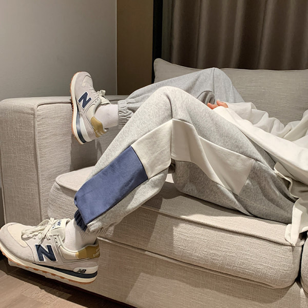 Μοντέρνο ανδρικό παντελόνι φαρδύ μοντέλο με ελαστικό