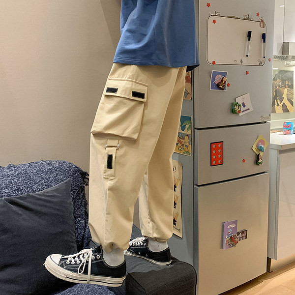 Φαρδύ μοντέλο ανδρικό παντελόνι με τσέπες