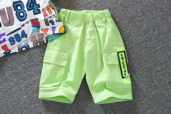 Πολύχρωμο παιδικό σετ από δύο μέρη - μπλουζάκι και παντελόνι