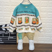 Σύγχρονα παιδικά σετ από δύο μέρη σε μπλε και κίτρινο χρώμα