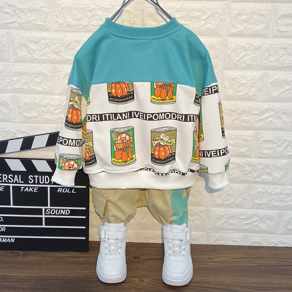 Σύγχρονα παιδικά σετ από δύο μέρη σε μπλε και κίτρινο χρώμα