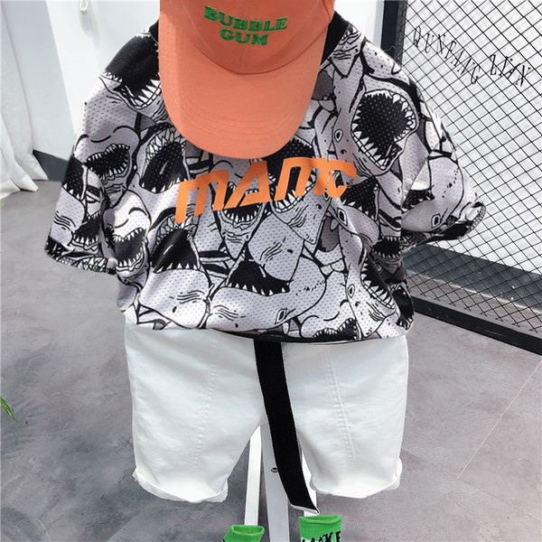 Παιδικό πολύχρωμο μπλουζάκι και σορτς - σετ για αγόρια