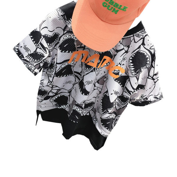 Παιδικό πολύχρωμο μπλουζάκι και σορτς - σετ για αγόρια