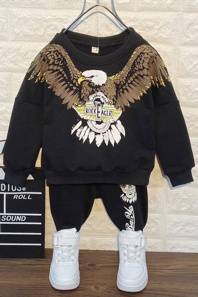 Σετ παιδικό για αγόρια σε μαύρο χρώμα