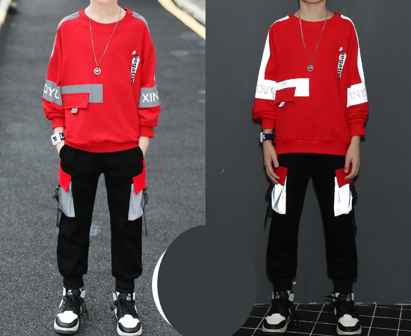 Νέο μοντέλο παιδικό σετ  για αγόρια - φούτερ και παντελόνι με τσέπες