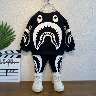 Dnevni dječji set za dječake u crno-bijeloj boji