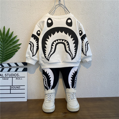 Dnevni dječji set za dječake u crno-bijeloj boji