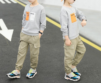 Модерен момчешки сет суичър и спортен панталон с джобове