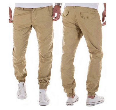 Ανδρικό παντελόνι απλό ίσιο μοντέλο με τσέπες και ελαστικό