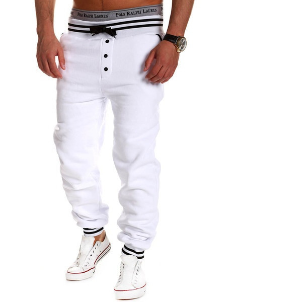 Férfi sportnadrág fűzős egyenes modellel