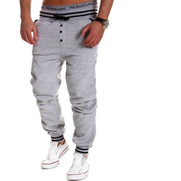 Férfi sportnadrág fűzős egyenes modellel