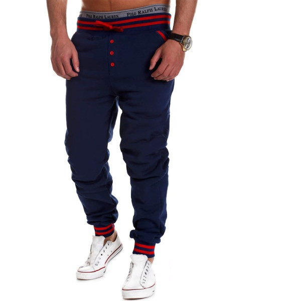 Férfi sportnadrág fűzős egyenes modellel