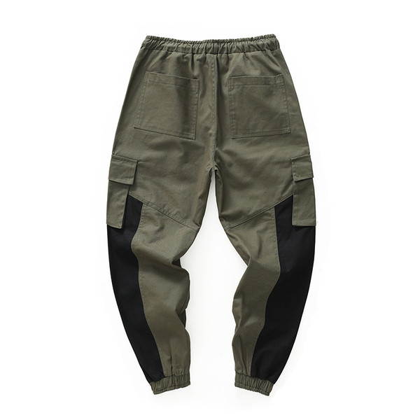 Ανδρικό παντελόνι με επιγραφή και πλαϊνές τσέπες