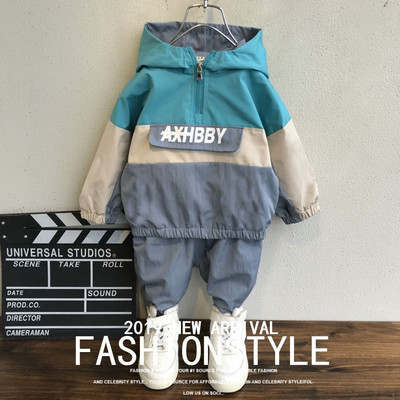 Φθινόπωρο-χειμερινό σετ φούτερ με κουκούλα και παντελόνι