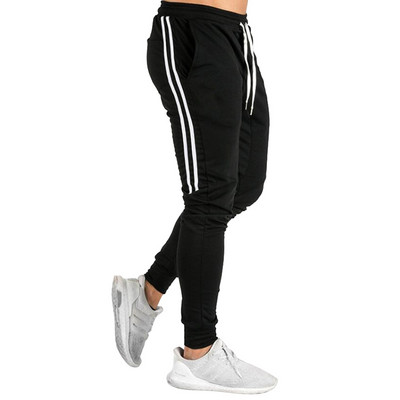 Muške hlače s džepovima na vezice i rubovima