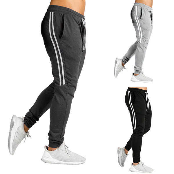 Muške hlače s džepovima na vezice i rubovima