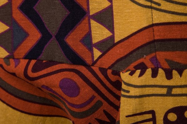 Ανδρικό παντελόνι φαρδύ μοντέλο με μοτίβο