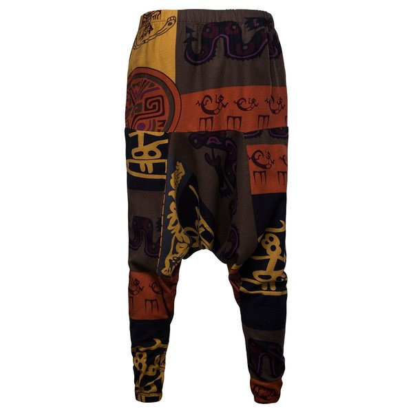 Ανδρικό παντελόνι φαρδύ μοντέλο με μοτίβο