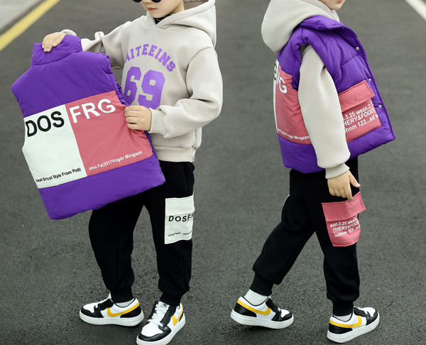 Φθινόπωρο-χειερινό σετ  σε τρία μέρη με αφράτο ύφασμα