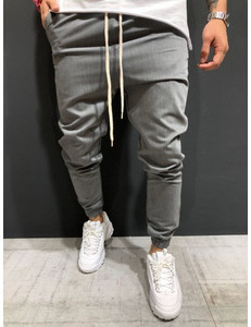 Μοντέρνο ανδρικό παντελόνι με κορδόνια