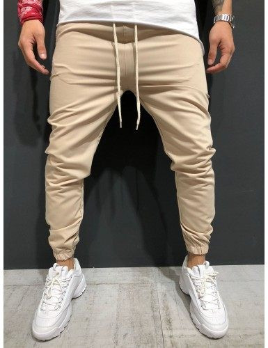 Μοντέρνο ανδρικό παντελόνι με κορδόνια